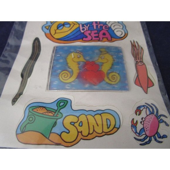 Fantastic Plastic 3D Stickers Extra Bonus Vintage 1983 Gordy Intl Factory Sealed - Picture 4 of 9